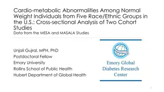 Cardio-metabolic Abnormalities Among Normal Weight Individuals: A Cross-sectional Analysis of Race/Ethnicity in the U.S.