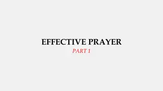 Effective Prayer