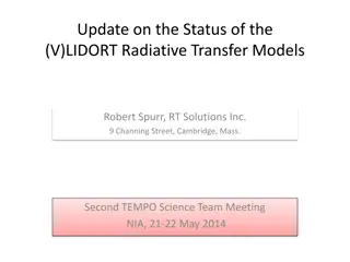 Update on (V)LIDORT Radiative Transfer Models and Upgrades