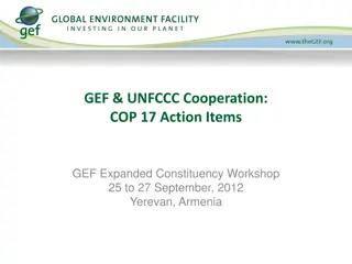 Overview of GEF-UNFCCC Cooperation and COP 17 Action Items