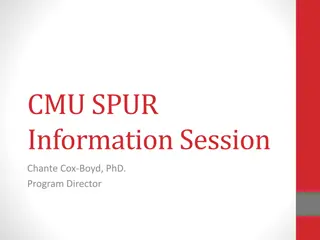 CMU SPUR Program Information Overview