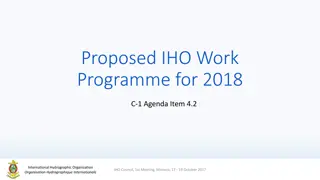 Proposed IHO Work Programme for 2018