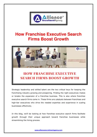 How Franchise Executive Search Firms Boost Growth