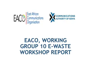 Challenges and Opportunities in E-Waste Management Workshop Report