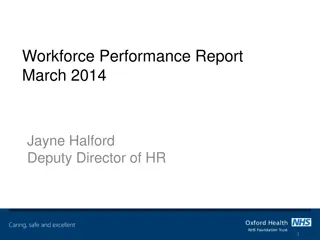 Workforce Performance Report - March 2014 Highlights