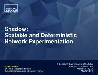 Shadow: Scalable and Deterministic Network Experimentation in Cybersecurity