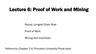 Proof of Work and Mining in Blockchain