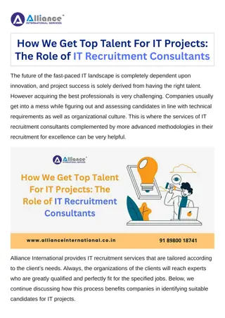 How We Get Top Talent For IT Projects The Role of IT Recruitment Consultants