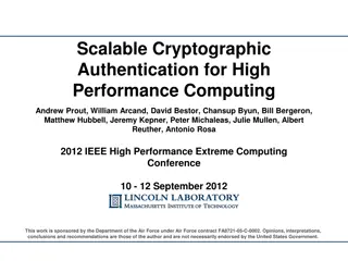 Scalable Cryptographic Authentication for High Performance Computing