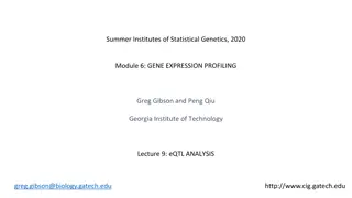 Understanding eQTL Analysis in Gene Expression Profiling