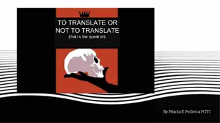 Reflections on Translation, Literature, and Identity