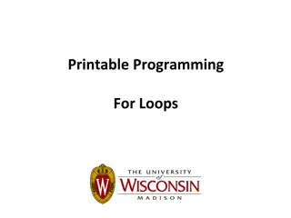 Fun with Printable Programming: Loops and Shapes