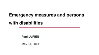 Addressing Discrimination and Emergency Measures for Persons with Disabilities in Quebec