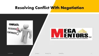 Mastering Conflict Resolution Through Negotiation