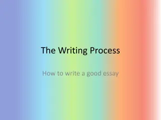 Mastering the Essay Writing Process