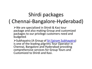 shirdi tour package from chennai by train