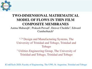 Two-Dimensional Mathematical Model of Flows in Thin Film Composite Membranes