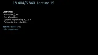 NP-Completeness: Cook-Levin Theorem and Clique Problem