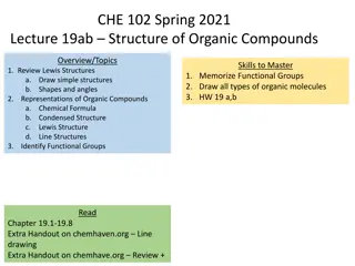 Organic Compound Structures & Functional Groups