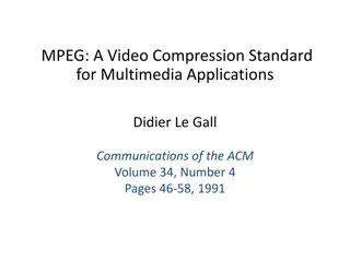 Overview of MPEG: Video Compression Standard