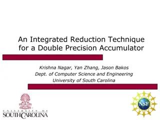 Integrated Reduction Technique for Double Precision Accumulator