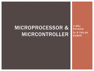 Microprocessor & Micrcontroller