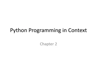 Exploring Python Programming in Context Chapter 2