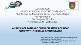 Analysis of Dynamic Characteristics of Heat Pump with Thermal Accumulator