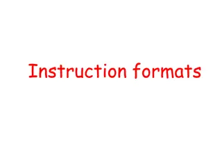 Instruction Formats in Computer Architecture