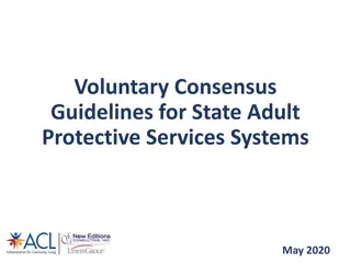 Voluntary Consensus Guidelines for State Adult Protective Services Systems