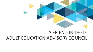 AEAC Advisory Council for Adult Education - Mission and Goals