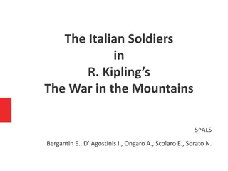 Analyzing the Soldier Depiction in R. Kipling's 