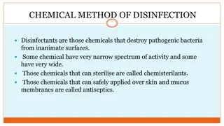 Chemical Methods of Disinfection in Healthcare