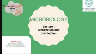 Essential Concepts in Sterilization and Disinfection Practices