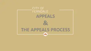 The Appeals Process in the City of Ferndale