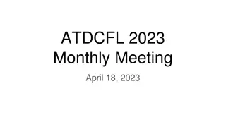 ATDCFL 2023 Monthly Meeting Agenda and Updates