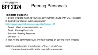 Peering Personals: Promoting Networking Opportunities in the Digital Industry