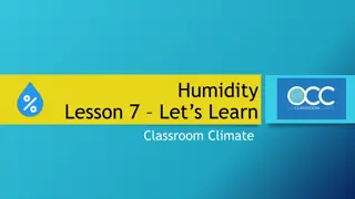 Humidity and Carbon Dioxide in Classroom Climate