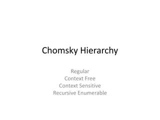 Chomsky's Language Hierarchy