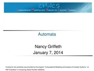 Computational Modeling and Analysis of Complex Systems Workshop Overview