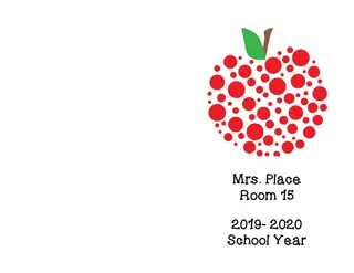 Mrs. Place's Classroom Information Booklet for School Year 2019-2020