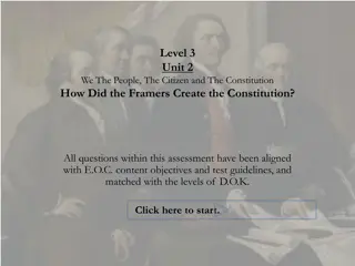 Understanding the Formation of the Constitution