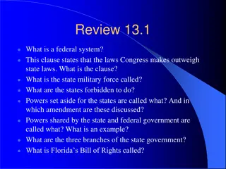 Overview of State Government and State Legislatures in Florida