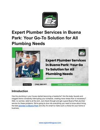 Expert Plumber Services in Buena Park_ Your Go-To Solution for All Plumbing Needs