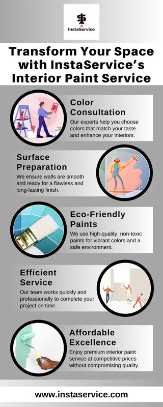 InstaService Interior Paint Service for Stylish Living Spaces