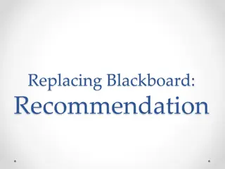 Evaluation of Learning Management Systems for Blackboard Vista Replacement