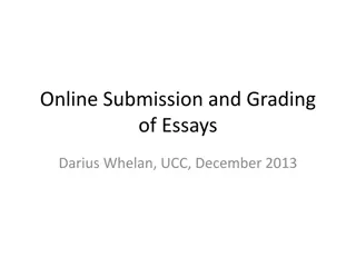 Online Submission and Grading of Essays Using Turnitin