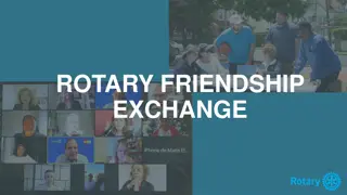 Rotary Friendship Exchange Opportunities and Guidelines