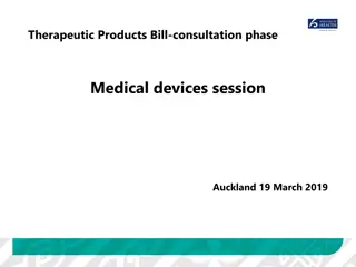 Overview of Therapeutic Products Bill Consultation Phase in Auckland