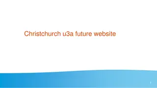 Review and Assumptions of Christchurch U3A Future Website and Beacon System